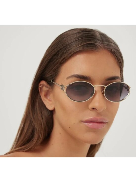 NEW MIU MIU MU52YS ZVN80Q SUNGLASSES GOLD/GRAY WOMEN MU 52YS, SMU 52Y EYEWEAR main image 9